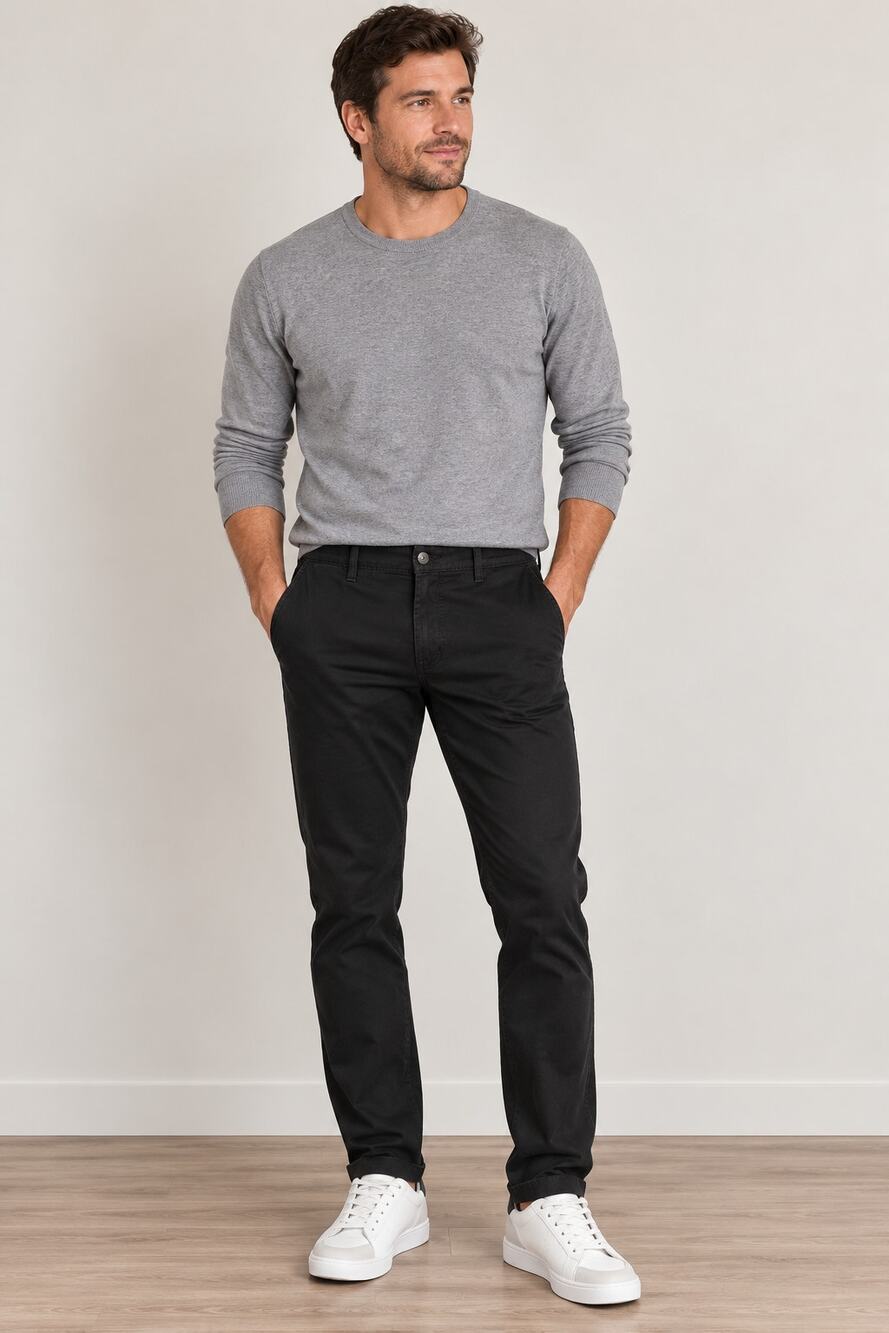 Sonoma Goods For Life Men's Slim Flexwear Pants Black 34x32 Stretch
